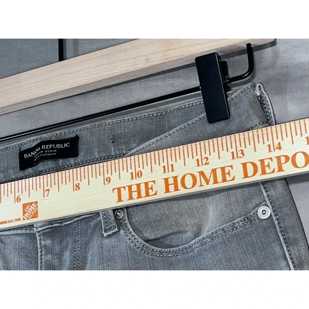 Banana Republic Premium Denim Grey Slim Fit Jeans Mens 29x28